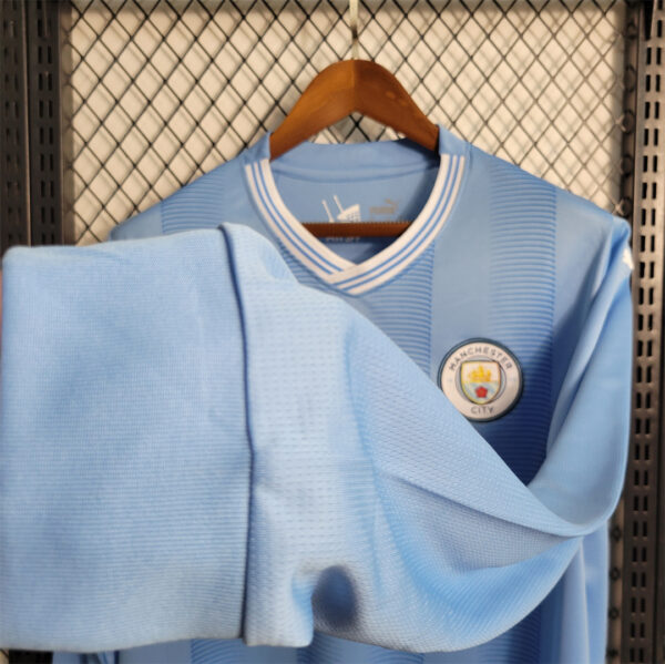 Man City Home 23/24 - Long Sleeve - Image 6