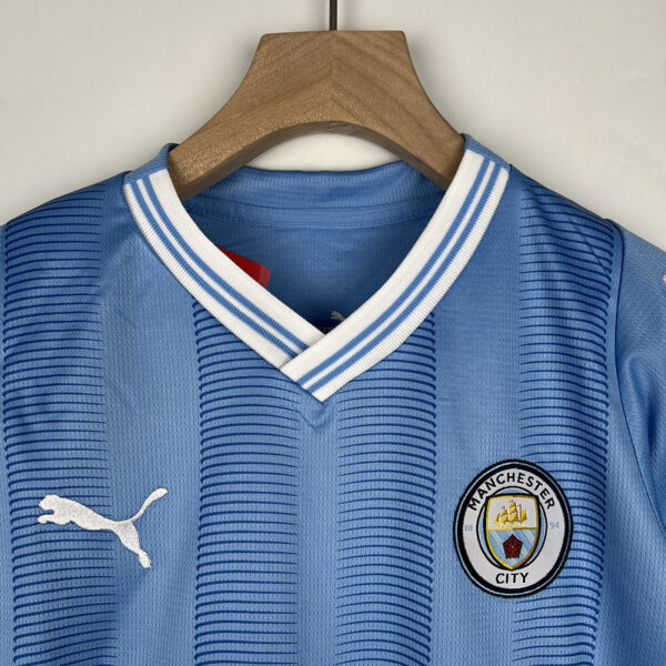Man City Home 23/24 - Kids - Image 3