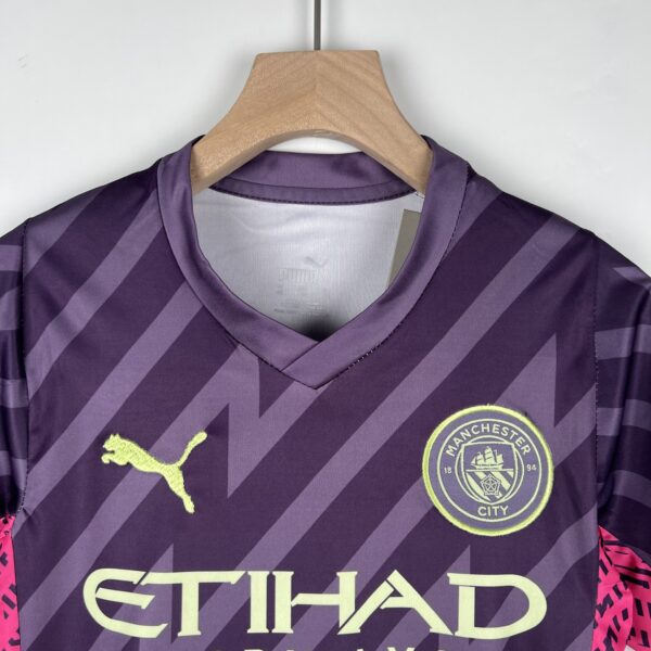 Man City Goalkeeper Purple 23/24 - Kids - Image 4