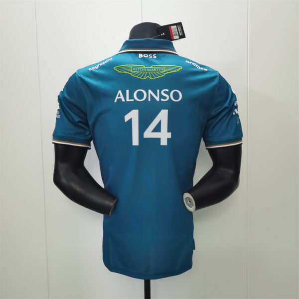 Aston Martin "Alonso 14" Collared Shirt 2023 - Image 5