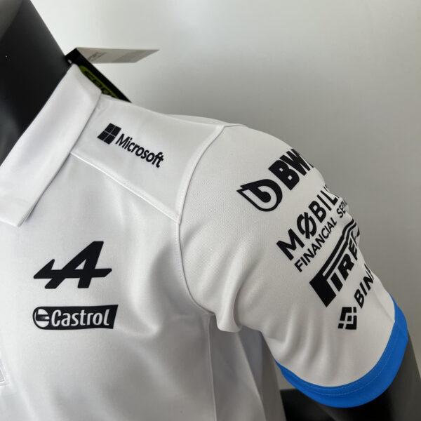 Alpine F1 Collared Half-Zip White 2023 - Image 2