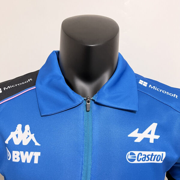 Alpine F1 Collared Half-Zip Blue 2023 - Image 3