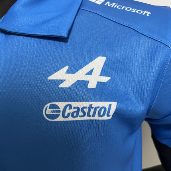 Alpine F1 Collared Half-Zip Blue 2023 - Image 2