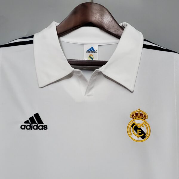 Real Madrid Home 01/02 - Long Sleeve - Image 2