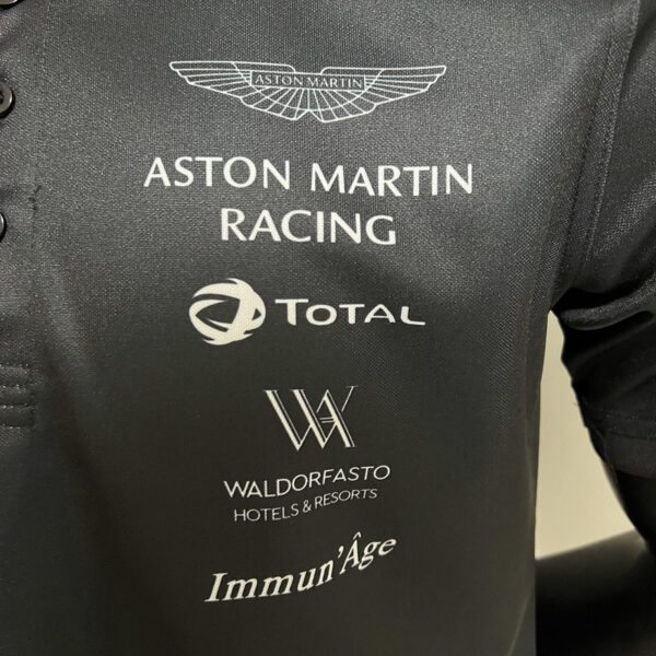 Aston Martin Collared Shirt Black 2023 - Image 2