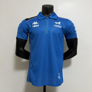 Alpine F1 Collared Half-Zip Blue 2023