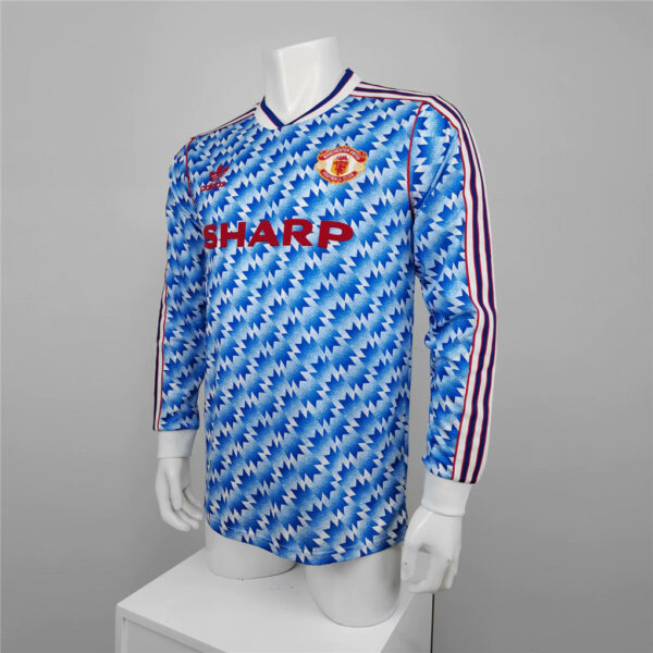 Man Utd Away 90-92  - Long Sleeve - Image 5