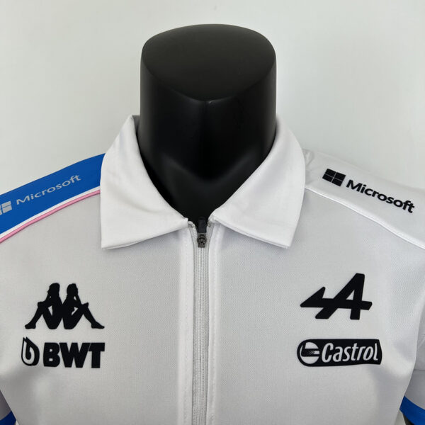 Alpine F1 Collared Half-Zip White 2023 - Image 5