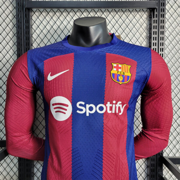 Barcelona Home 23/24 - Player Version - Long Sleeve - Image 2