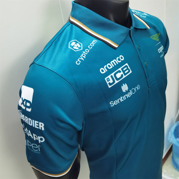 Aston Martin "Alonso 14" Collared Shirt 2023 - Image 4