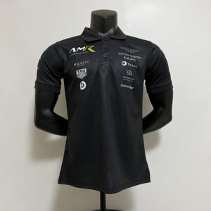 Aston Martin Collared Shirt Black 2023
