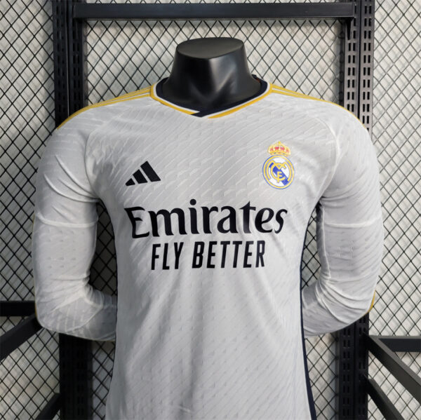 Real Madrid Home 23/24 - Player Version - Long Sleeve - Image 11