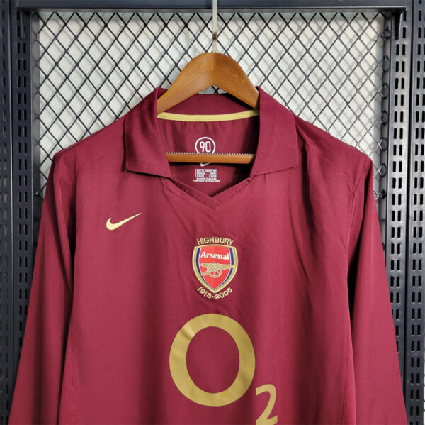 Arsenal Home 05/06 - Long Sleeve - Image 6