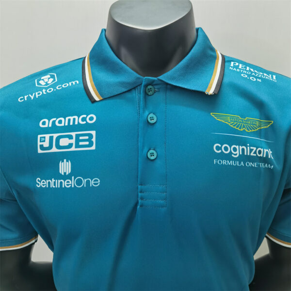 Aston Martin "Alonso 14" Collared Shirt 2023 - Image 7