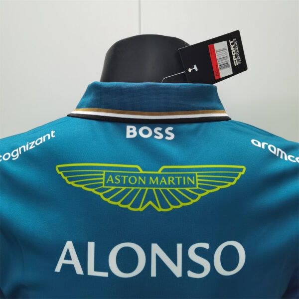 Aston Martin "Alonso 14" Collared Shirt 2023 - Image 8