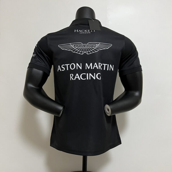 Aston Martin Collared Shirt Black 2023 - Image 8