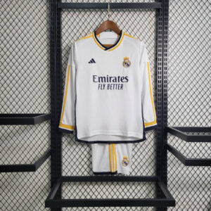 Real Madrid Long Sleeve Home 23/24 - Kids
