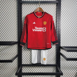Man Utd Long Sleeve Home 23/24 - Kids