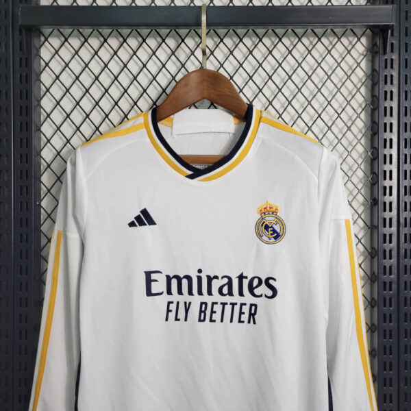 Real Madrid Long Sleeve Home 23/24 - Kids - Image 6