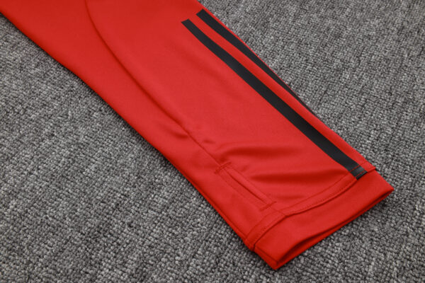 Man Utd Red Half-Zip Tracksuit - Kids - Image 9