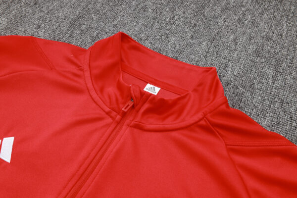 Man Utd Red Half-Zip Tracksuit - Kids - Image 10