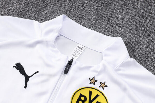 Dortmund White Half-Zip Tracksuit - Kids - Image 3