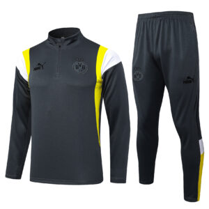 Dortmund Black Half-Zip Tracksuit - Kids