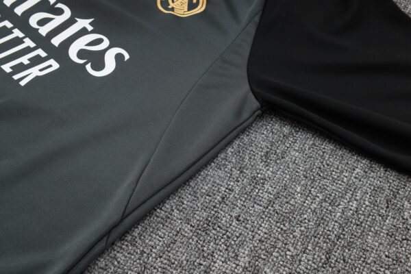 Real Madrid Black Half-Zip Tracksuit - Kids - Image 4