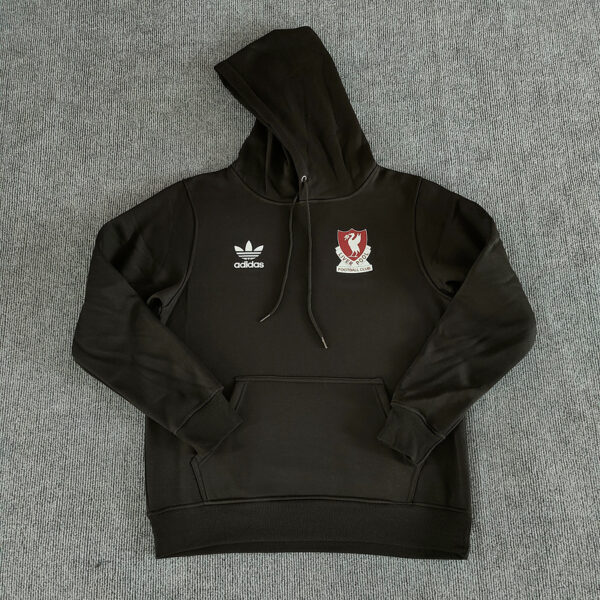 Liverpool Hoodie Retro Logo Black