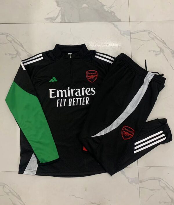 Arsenal Half-Zip Tracksuit Black 24/25