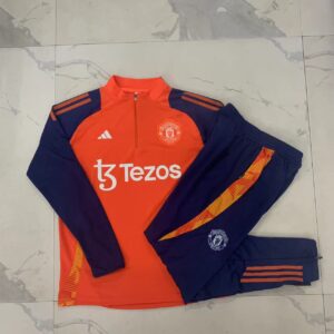 Man Utd Half-Zip Tracksuit Red 24/25