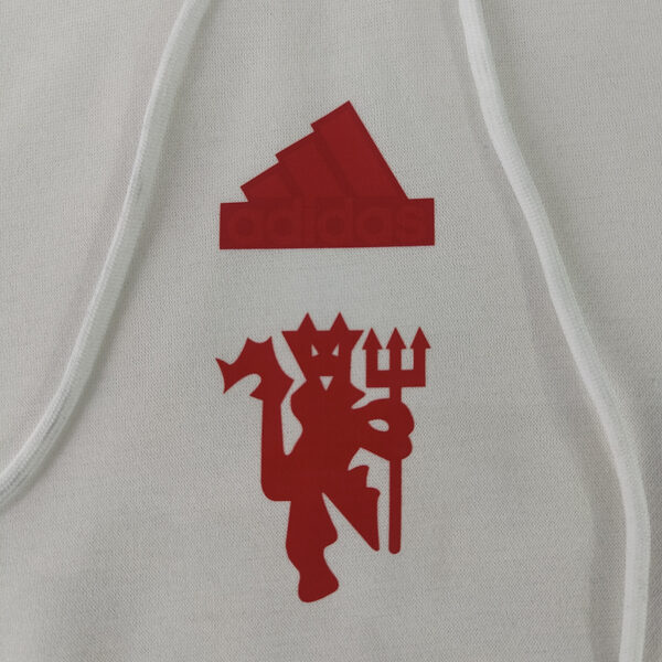 Man Utd Hoodie White - Image 2
