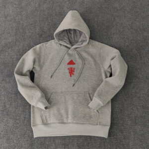 Man Utd Hoodie Grey