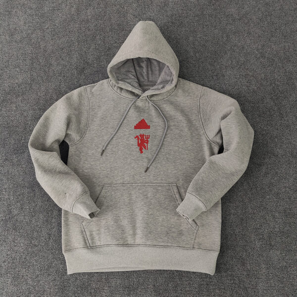 Man Utd Hoodie Grey