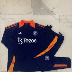 Man Utd Half-Zip Tracksuit Navy 24/25