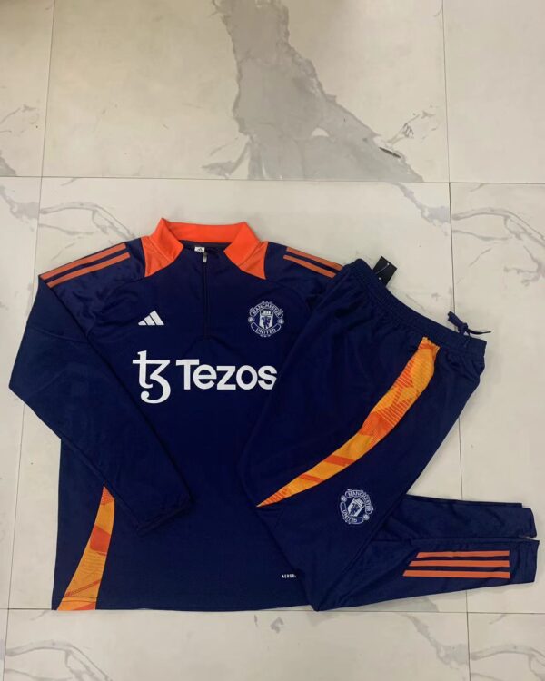 Man Utd Half-Zip Tracksuit Navy 24/25